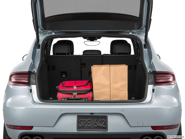 2017 porsche macan cargo area with stuff