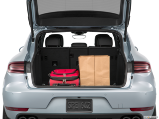 2017 porsche macan cargo area with stuff