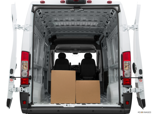 2017 ram promaster-2500 cargo area with stuff
