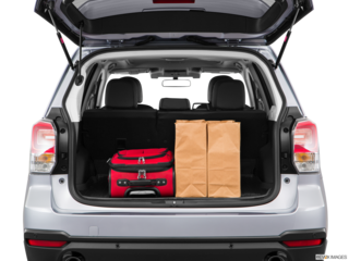 2017 subaru forester cargo area with stuff