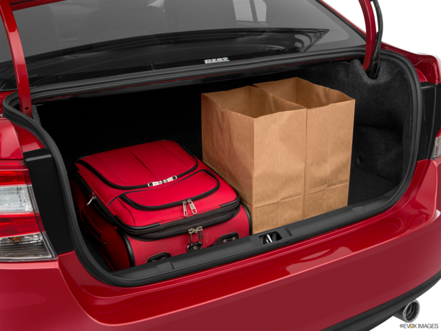 2017 subaru impreza cargo area with stuff
