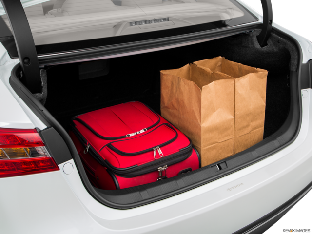 2017 toyota avalon cargo area with stuff