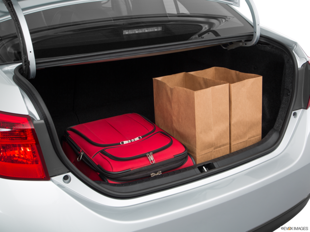 2017 toyota corolla cargo area with stuff
