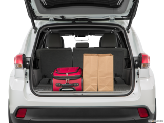 2017 toyota highlander-hybrid cargo area with stuff