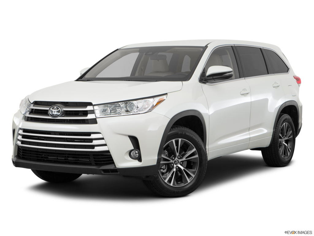 2017 toyota highlander angled front