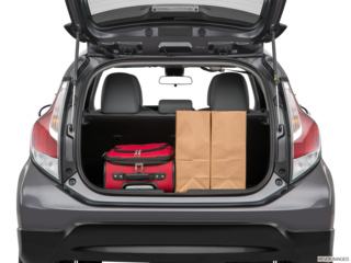 2017 toyota prius-c cargo area with stuff