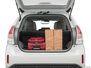 2017 toyota prius-v cargo area with stuff