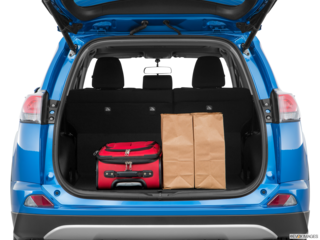 2017 toyota rav4 cargo area with stuff