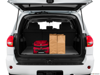 2017 toyota sequoia cargo area with stuff