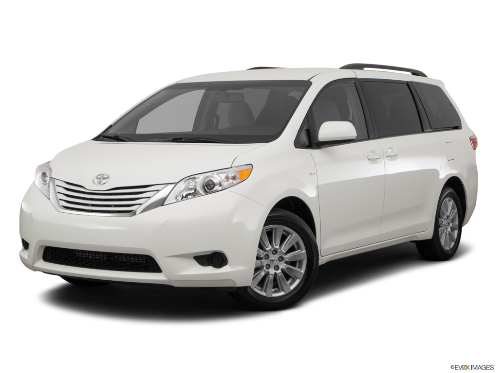 2017 toyota sienna angled front