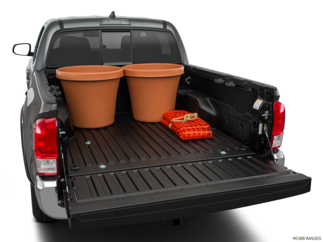2017 toyota tacoma cargo area with stuff