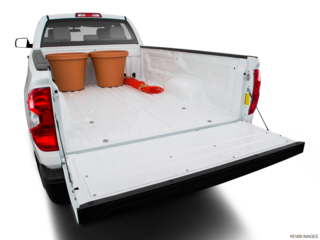 2017 toyota tundra cargo area with stuff