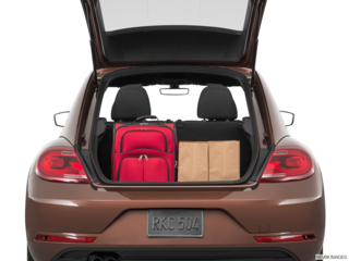 2017 volkswagen beetle cargo area with stuff