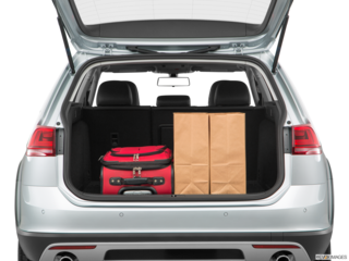 2017 volkswagen golf-alltrack cargo area with stuff