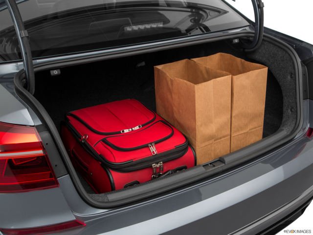 2017 volkswagen passat cargo area with stuff