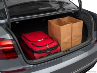 2017 volkswagen passat cargo area with stuff