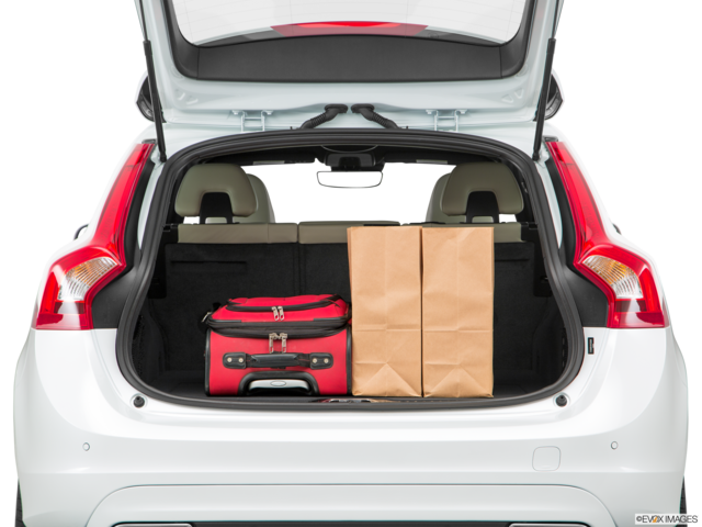 2017 volvo v60 cargo area with stuff