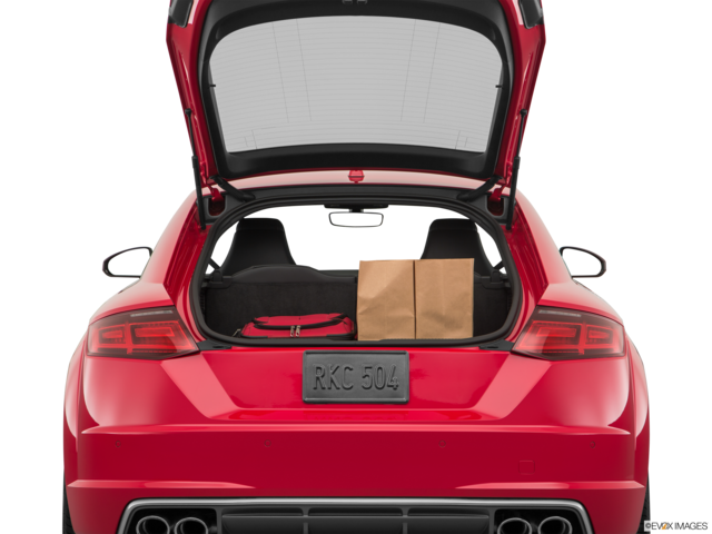2018 audi tts cargo area with stuff
