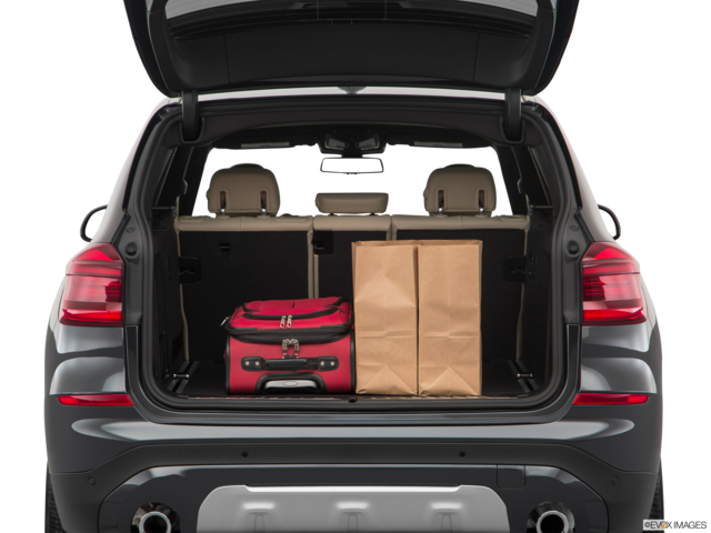 2018 bmw x3 cargo area with stuff
