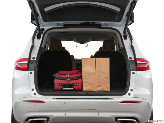 2018 buick enclave cargo area with stuff