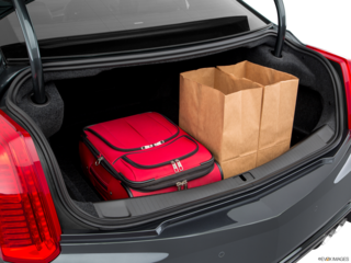 2018 cadillac cts-v cargo area with stuff