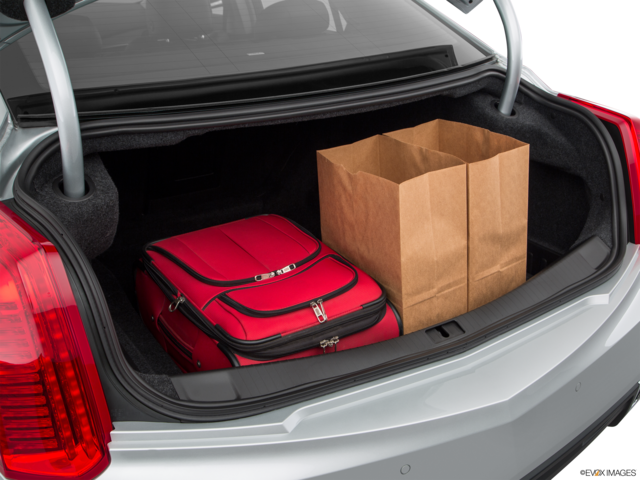 2018 cadillac cts cargo area with stuff