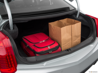 2018 cadillac cts cargo area with stuff