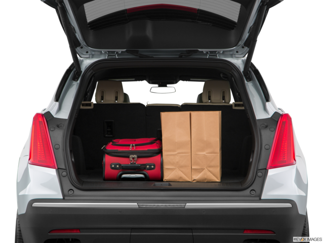 2018 cadillac xt5 cargo area with stuff