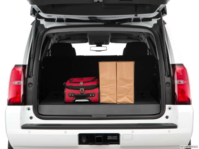 2018 chevrolet tahoe cargo area with stuff