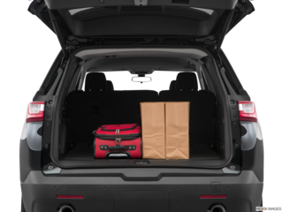 2018 chevrolet traverse cargo area with stuff