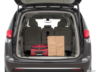 2018 chrysler pacifica cargo area with stuff