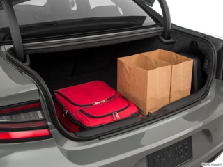 2018 dodge charger cargo area with stuff