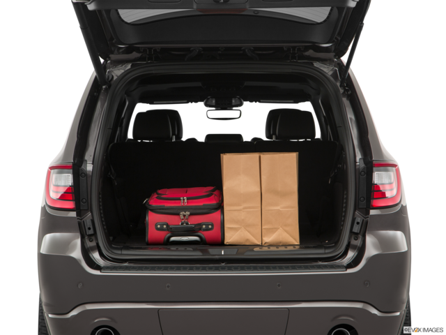 2018 dodge durango cargo area with stuff