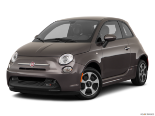 2018 fiat 500e angled front