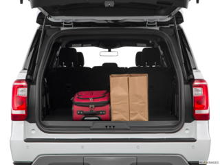 2018 ford expedition cargo area with stuff