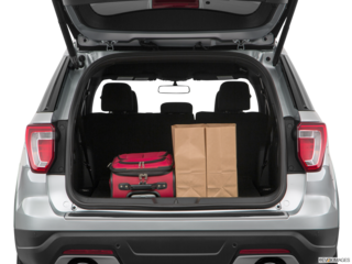 2018 ford explorer cargo area with stuff