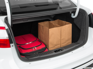 2018 ford fiesta cargo area with stuff
