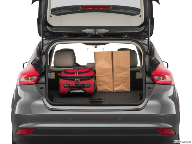 2018 ford focus-electric cargo area with stuff