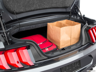 2018 ford mustang cargo area with stuff