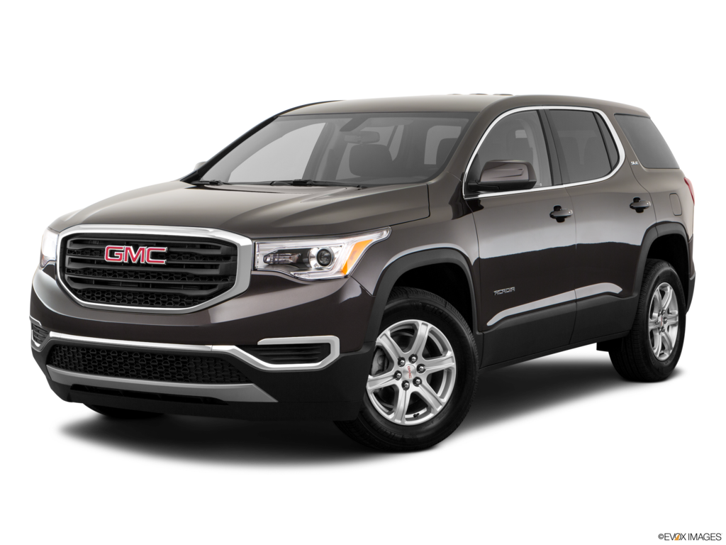 2018 gmc acadia angled front