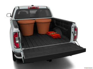 2018 gmc canyon cargo area with stuff