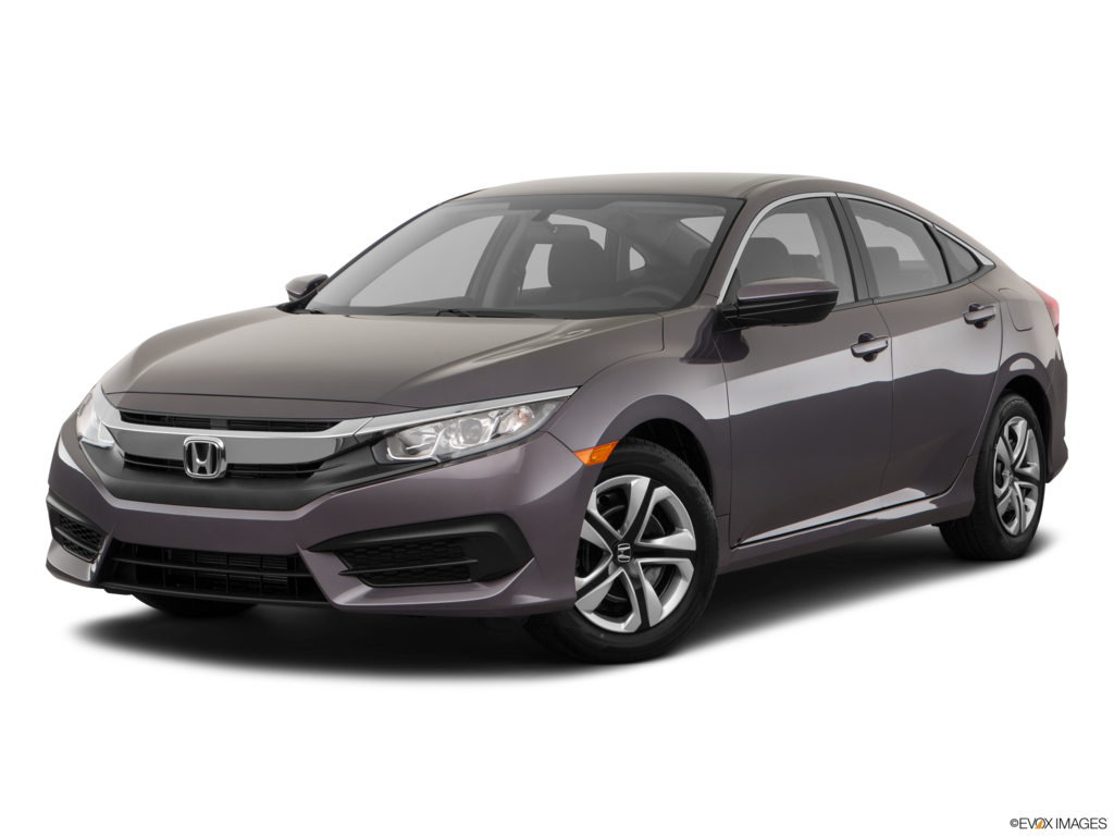 2018 honda civic angled front