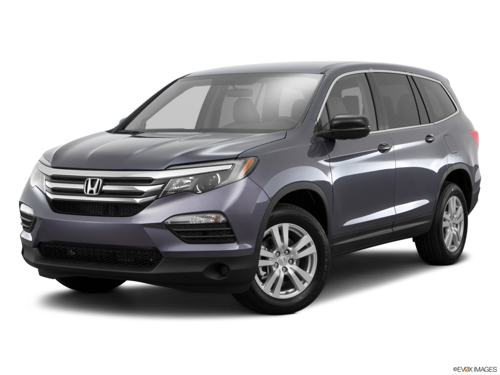 2018 honda pilot angled front