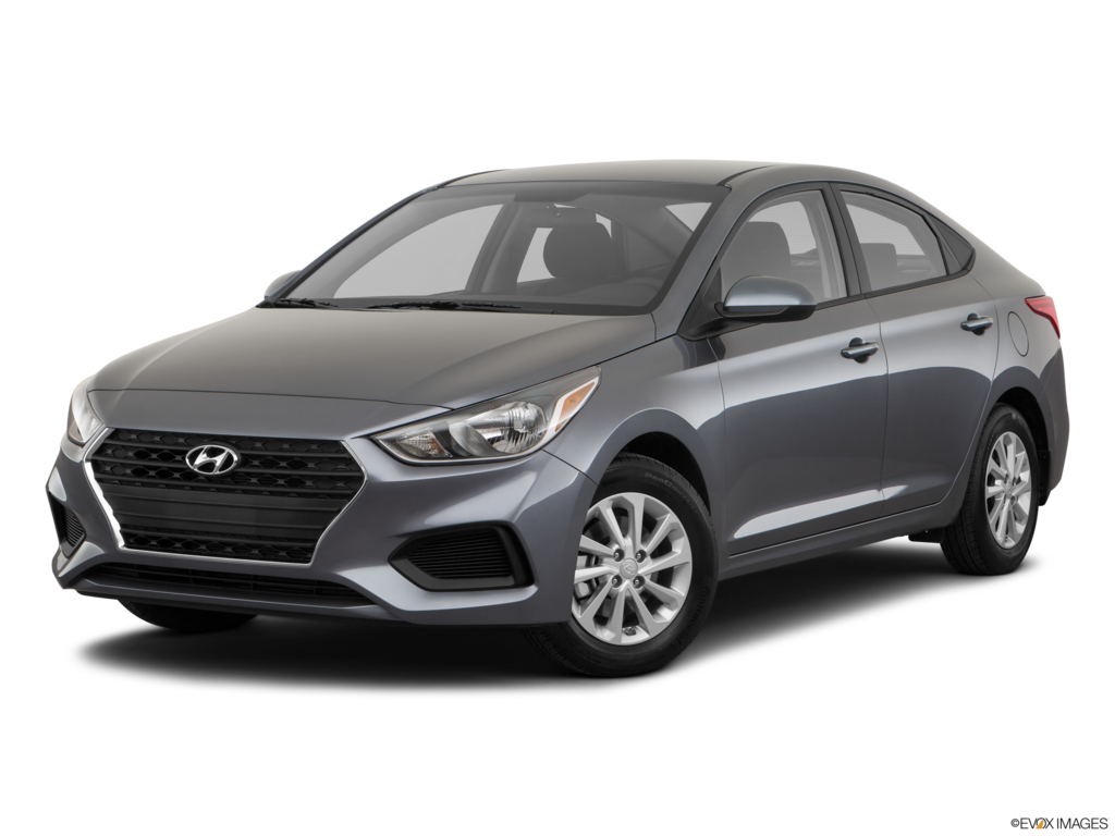 2018 hyundai accent angled front