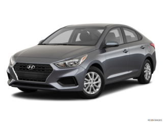 2018 hyundai accent angled front