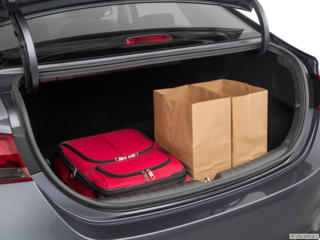 2018 hyundai accent cargo area with stuff