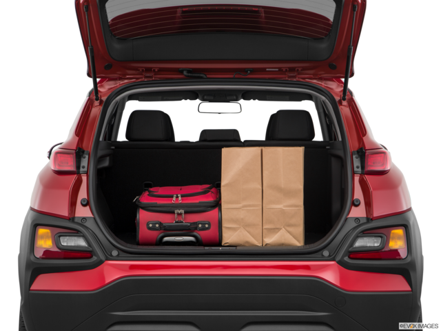 2018 hyundai kona cargo area with stuff