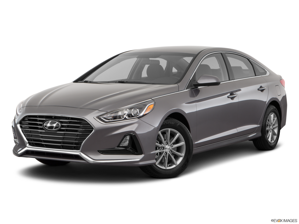 2018 hyundai sonata angled front