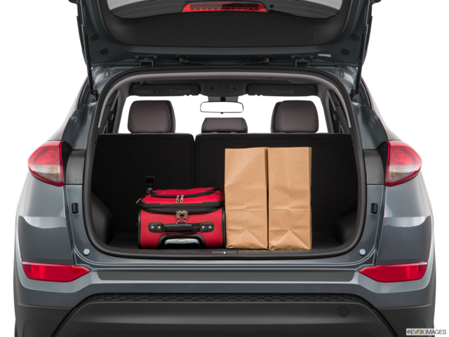 2018 hyundai tucson cargo area with stuff