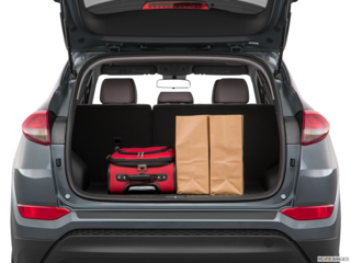 2018 hyundai tucson cargo area with stuff